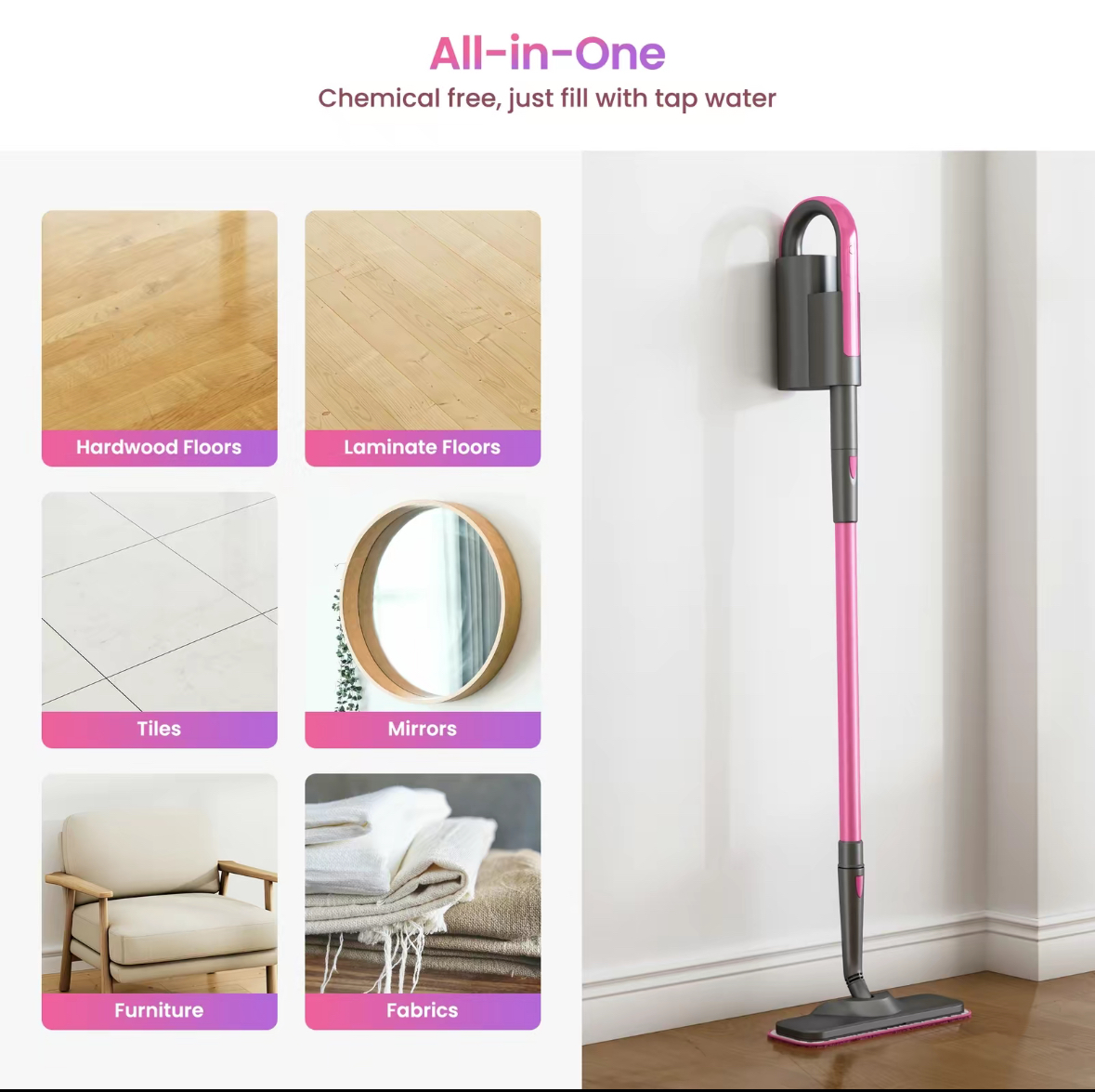 Schenley Steam Mop Cleaner - Image 6